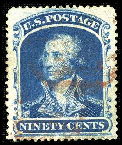 Prices of US Stamps Scott # 39 - 1860 90c Washington. Matthew Bennett International, Feb 2012, Sale 340, Lot 133