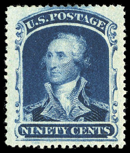 US Stamps Price Scott Cat. #39: 90c 1860 Washington. Matthew Bennett International, Sep 2012, Sale 345, Lot 73