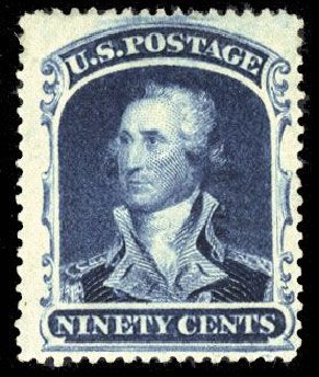 Price of US Stamp Scott Cat. #39 - 90c 1860 Washington. Cherrystone Auctions, Mar 2008, Sale 200803, Lot 83
