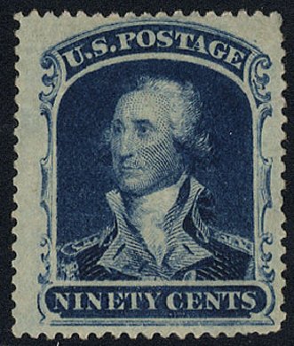 Costs of US Stamp Scott Cat. #39: 1860 90c Washington. Cherrystone Auctions, May 2008, Sale 200805, Lot 93