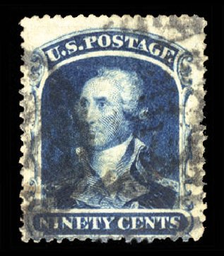 Cost of US Stamps Scott Cat. #39 - 90c 1860 Washington. Cherrystone Auctions, Jun 2012, Sale 201206, Lot 33