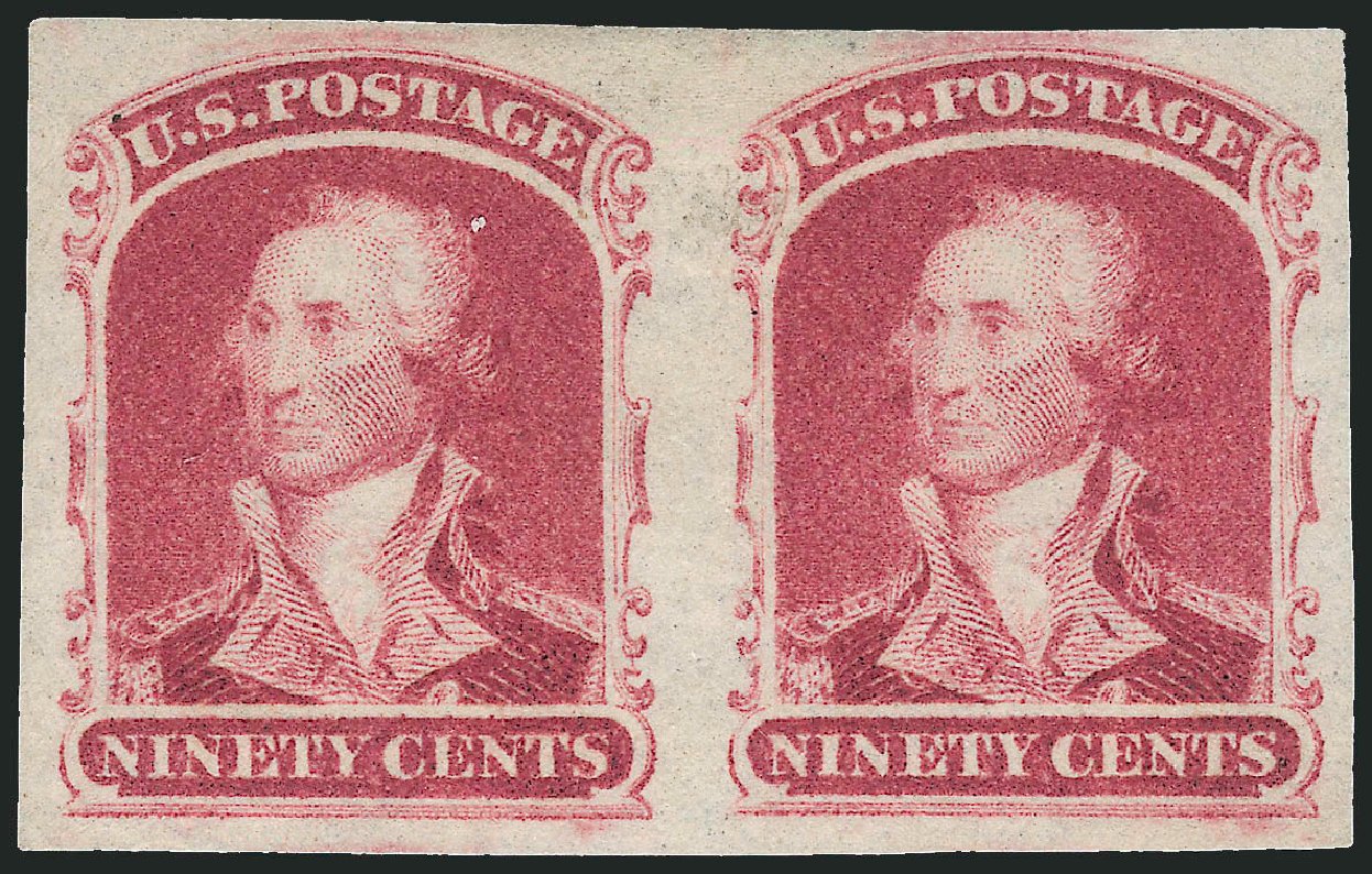 US Stamp Value Scott # 39 - 1860 90c Washington. Robert Siegel Auction Galleries, Dec 2010, Sale 1000, Lot 1013