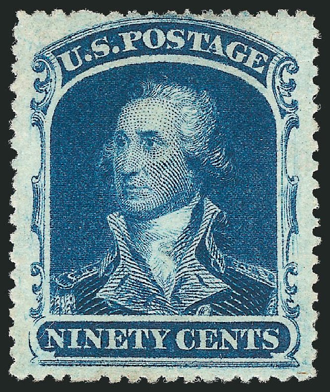 Values of US Stamps Scott Catalogue #39: 1860 90c Washington. Robert Siegel Auction Galleries, Oct 2011, Sale 1014, Lot 1133