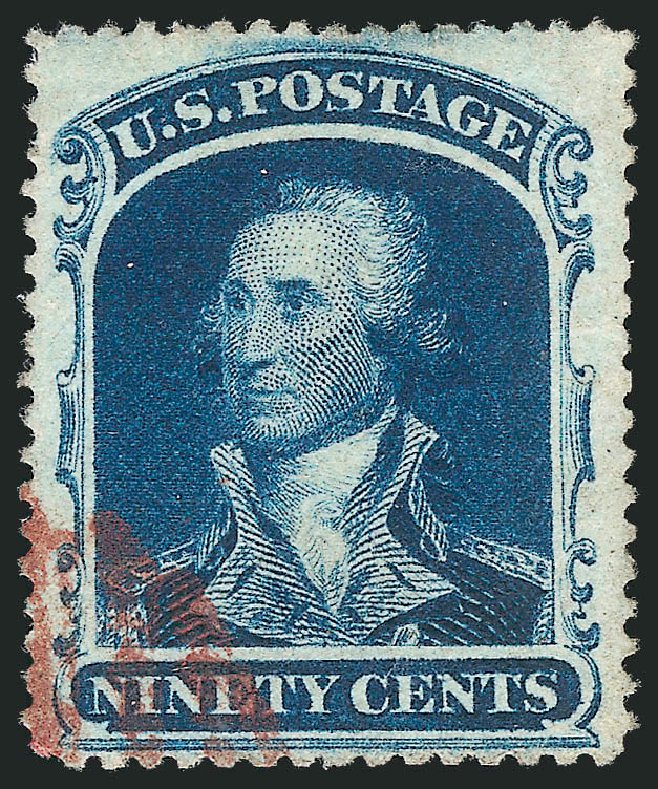 Cost of US Stamps Scott Catalogue 39: 1860 90c Washington. Robert Siegel Auction Galleries, Dec 2013, Sale 1062, Lot 163