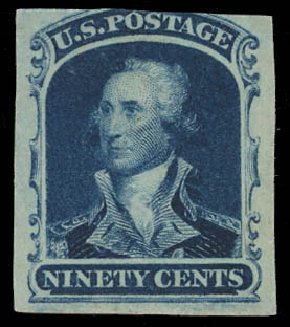 Cost of US Stamps Scott #39 - 1860 90c Washington. Daniel Kelleher Auctions, Jan 2012, Sale 628, Lot 236