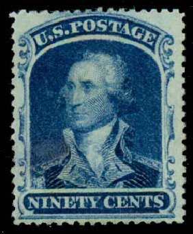 Costs of US Stamp Scott Cat. # 39 - 1860 90c Washington. Daniel Kelleher Auctions, Sep 2013, Sale 639, Lot 3156