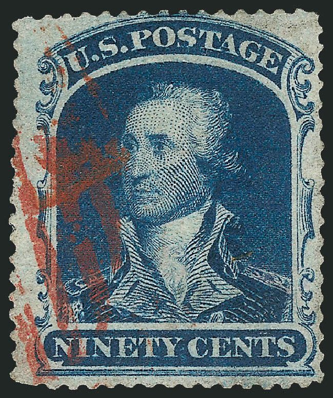 Price of US Stamp Scott Catalog # 39 - 90c 1860 Washington. Robert Siegel Auction Galleries, Mar 2011, Sale 1007, Lot 2186
