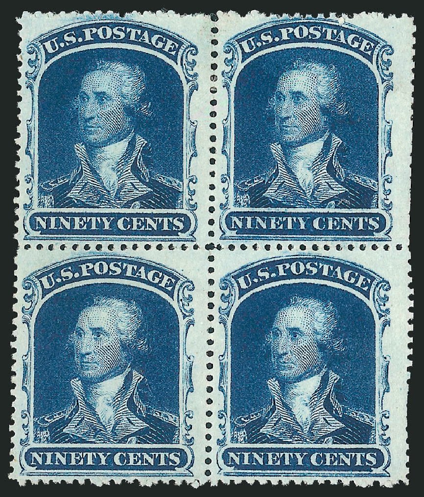 US Stamps Price Scott Cat. #39 - 1860 90c Washington. Robert Siegel Auction Galleries, Mar 2012, Sale 1021, Lot 196