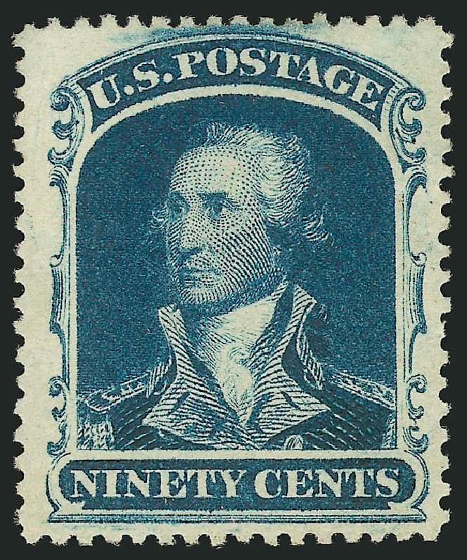 US Stamps Value Scott Catalog 39: 90c 1860 Washington. Robert Siegel Auction Galleries, Jul 2014, Sale 1077, Lot 76