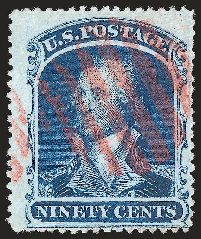 Values of US Stamps Scott Cat. #39: 1860 90c Washington. Robert Siegel Auction Galleries, Sep 2009, Sale 976, Lot 1276