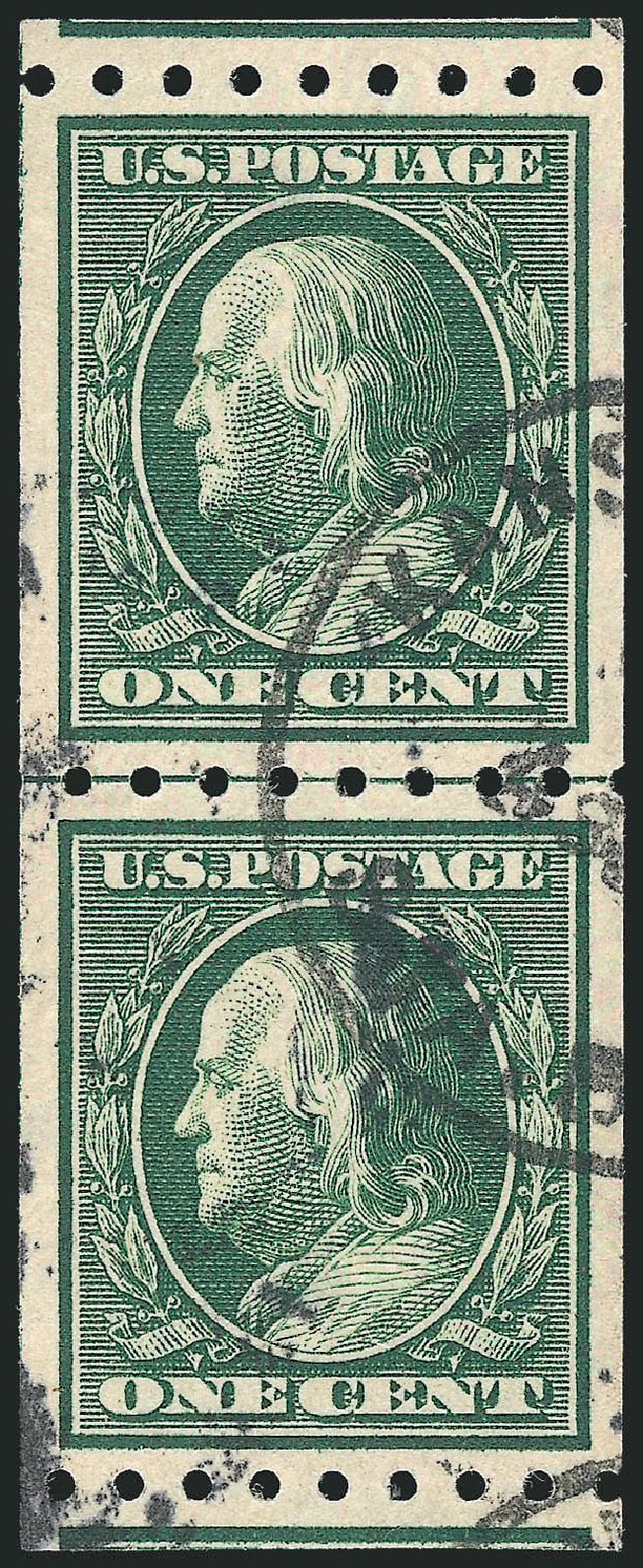 Costs of US Stamps Scott #390 - 1910 1c Franklin Coil. Robert Siegel Auction Galleries, Sep 2012, Sale 1028, Lot 359