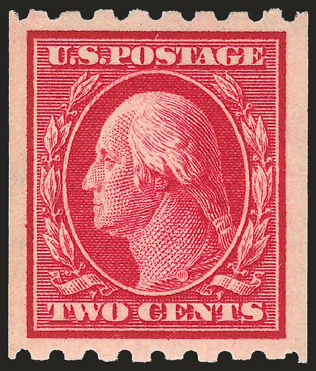 US Stamps Price Scott 391 - 2c 1910 Washington Coil. Robert Siegel Auction Galleries, Jun 2009, Sale 975, Lot 1777