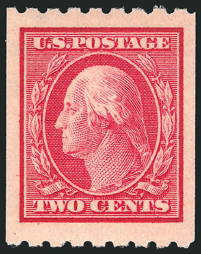 US Stamp Price Scott Catalog # 391: 1910 2c Washington Coil. Robert Siegel Auction Galleries, Jul 2013, Sale 1050, Lot 518