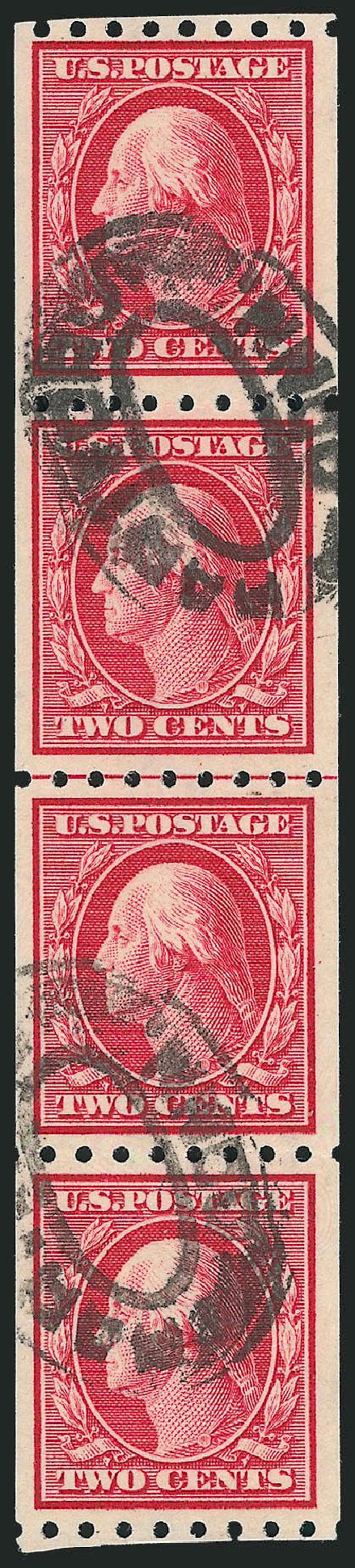 Price of US Stamps Scott #391: 1910 2c Washington Coil. Robert Siegel Auction Galleries, Sep 2012, Sale 1028, Lot 360