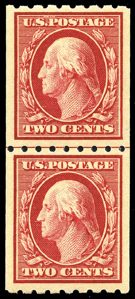 Cost of US Stamps Scott Catalogue #391: 2c 1910 Washington Coil. Matthew Bennett International, May 2014, Sale 350, Lot 541