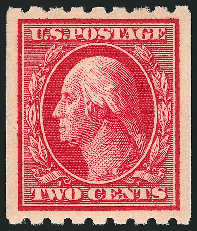 Value of US Stamp Scott Cat. #391 - 1910 2c Washington Coil. Robert Siegel Auction Galleries, Mar 2014, Sale 1067, Lot 1471