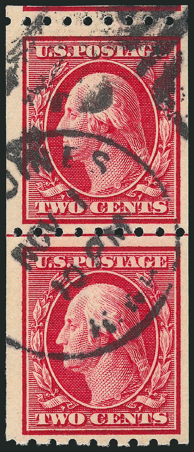 Costs of US Stamps Scott Catalog # 391 - 1910 2c Washington Coil. Robert Siegel Auction Galleries, Oct 2010, Sale 997, Lot 5951