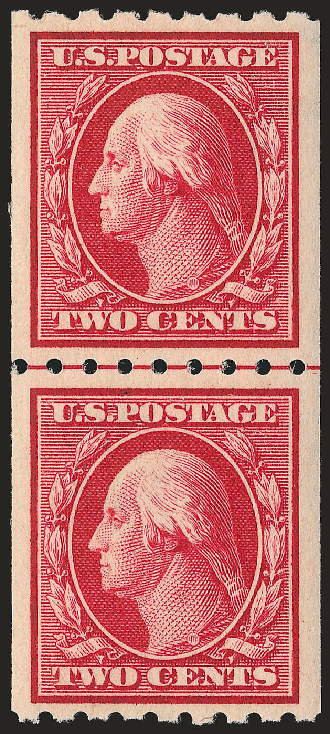 US Stamps Prices Scott Catalogue 391: 2c 1910 Washington Coil. Robert Siegel Auction Galleries, Jun 2009, Sale 975, Lot 1775