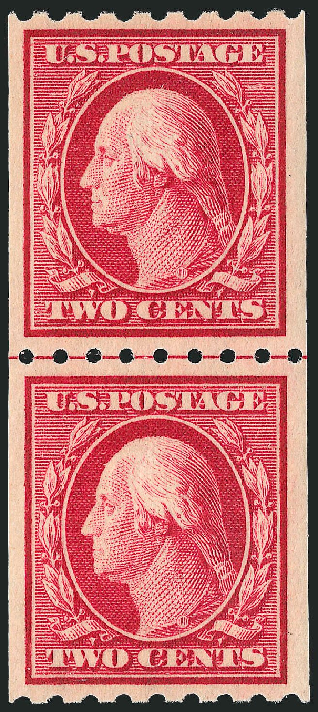 US Stamp Prices Scott Catalogue #391 - 1910 2c Washington Coil. Robert Siegel Auction Galleries, Sep 2009, Sale 968B, Lot 496