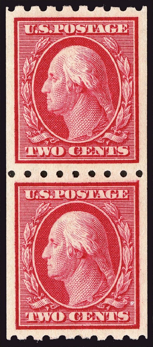US Stamp Value Scott Cat. #391: 2c 1910 Washington Coil. Spink Shreves Galleries, Jan 2014, Sale 146, Lot 386