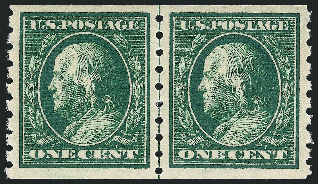 Cost of US Stamps Scott 392: 1c 1910 Franklin Coil. Robert Siegel Auction Galleries, Dec 2012, Sale 1037, Lot 2028
