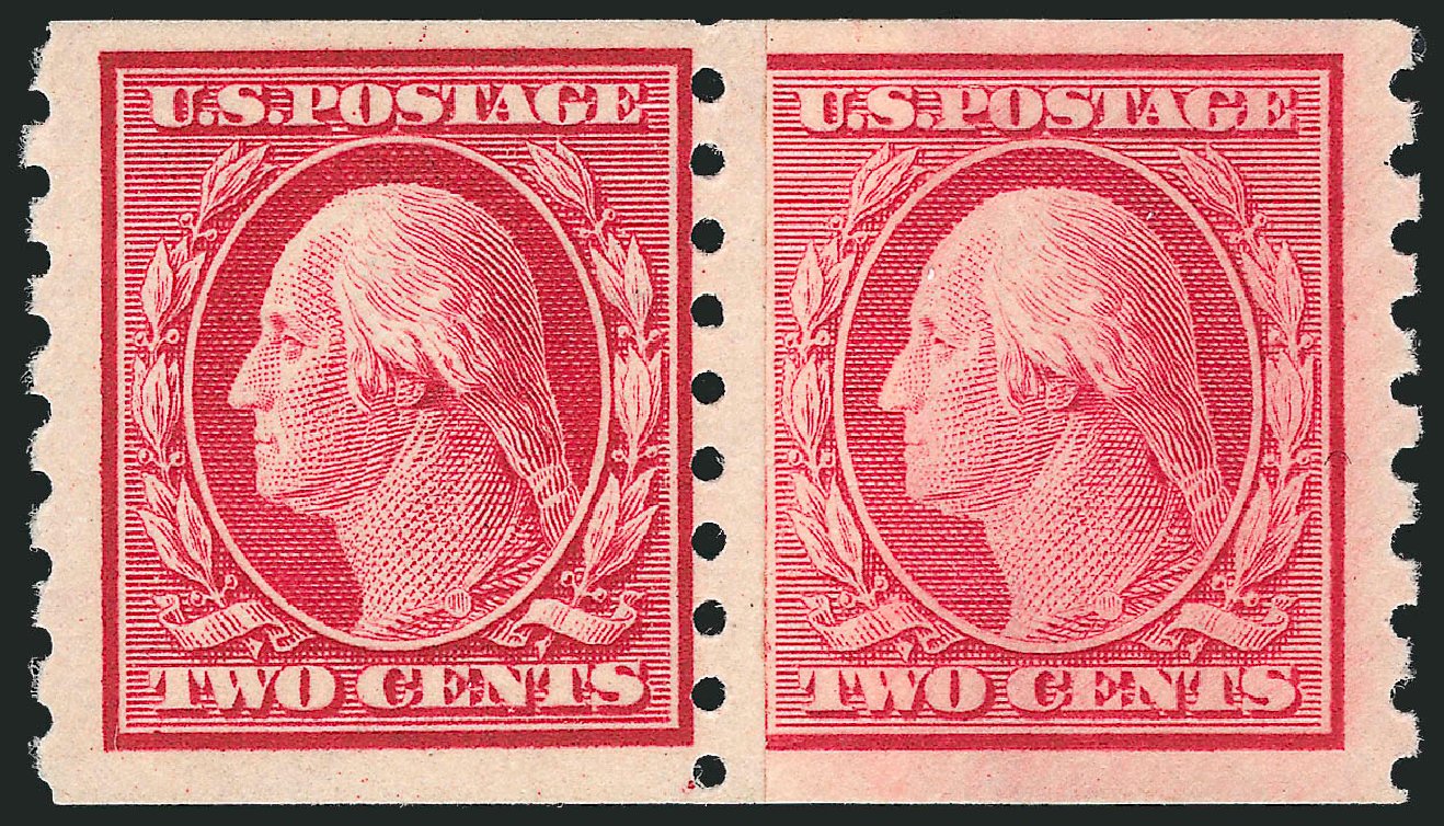 Price of US Stamp Scott Catalogue # 393 - 1910 2c Washington Coil. Robert Siegel Auction Galleries, Oct 2012, Sale 1033, Lot 4209