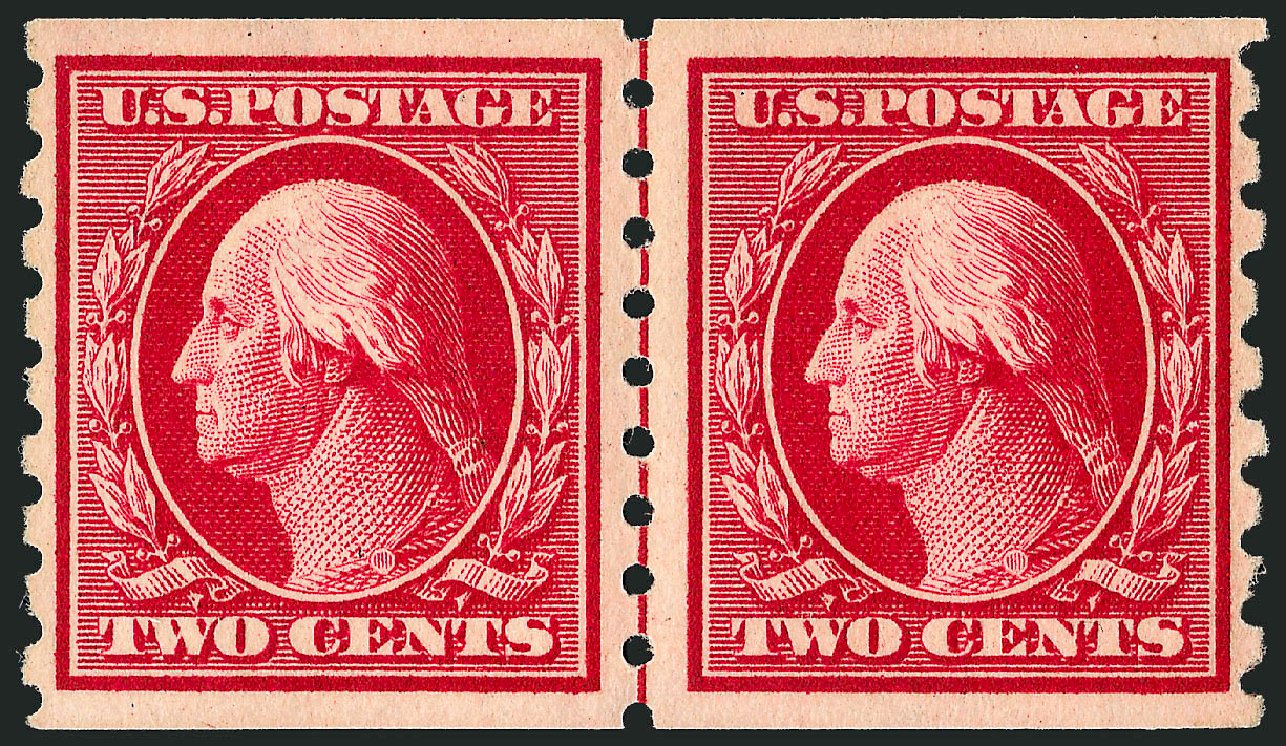 Price of US Stamps Scott 393 - 2c 1910 Washington Coil. Robert Siegel Auction Galleries, Jun 2009, Sale 975, Lot 1779