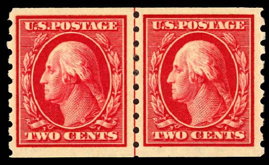 US Stamps Price Scott Catalog # 393: 1910 2c Washington Coil. Daniel Kelleher Auctions, Dec 2012, Sale 633, Lot 674