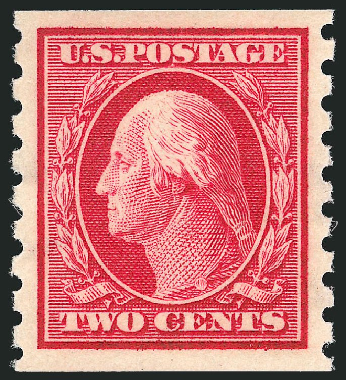 Price of US Stamp Scott Catalogue 393 - 2c 1910 Washington Coil. Robert Siegel Auction Galleries, Nov 2012, Sale 1034, Lot 362