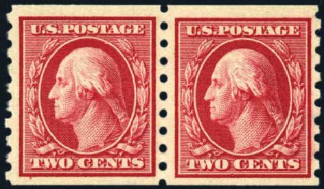 Costs of US Stamp Scott Catalog # 393 - 2c 1910 Washington Coil. Harmer-Schau Auction Galleries, Feb 2010, Sale 84, Lot 1563