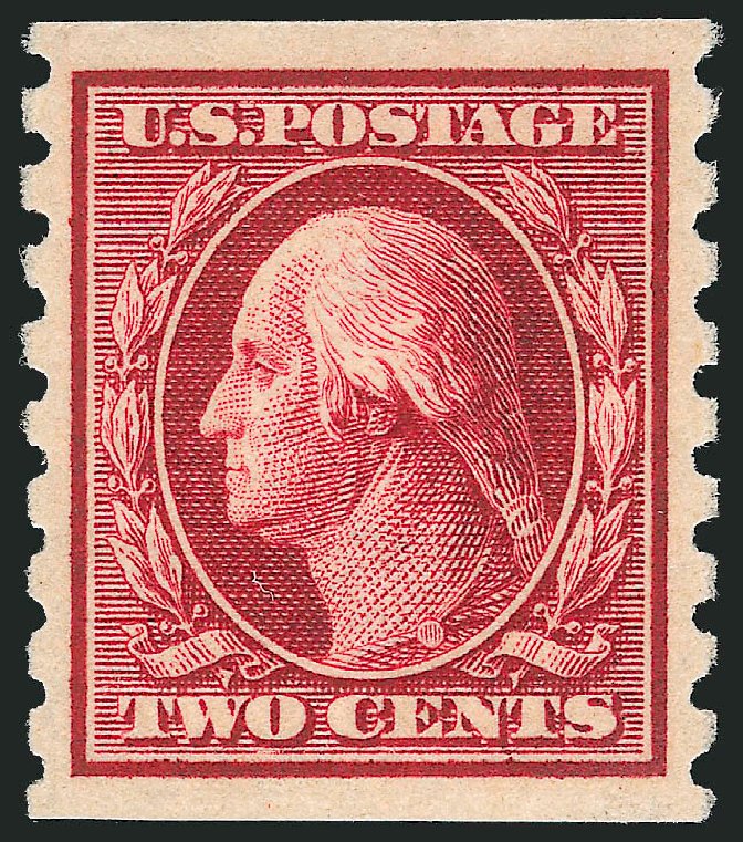 Cost of US Stamp Scott # 393: 2c 1910 Washington Coil. Robert Siegel Auction Galleries, Nov 2012, Sale 1034, Lot 363