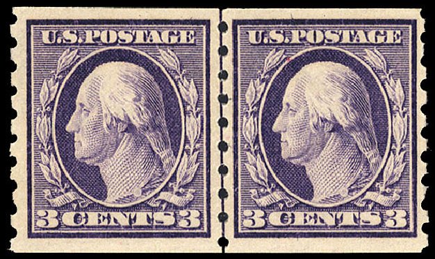 Cost of US Stamps Scott #394 - 3c 1911 Washington Coil. Cherrystone Auctions, Sep 2010, Sale 201009, Lot 98