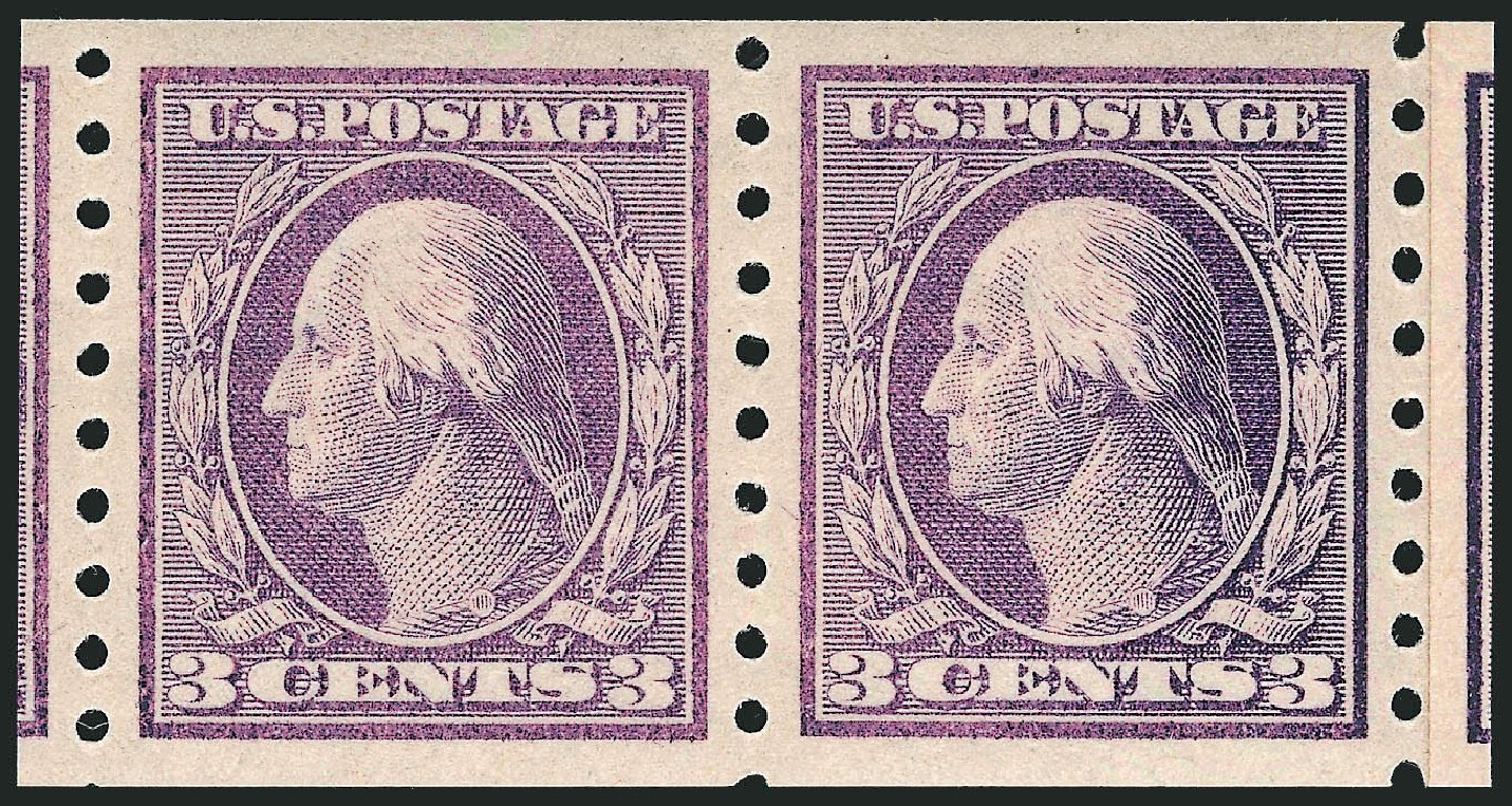 Cost of US Stamp Scott Cat. 394: 3c 1911 Washington Coil. Robert Siegel Auction Galleries, Dec 2013, Sale 1062, Lot 579