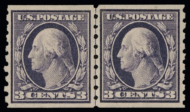 Cost of US Stamp Scott Cat. # 394: 1911 3c Washington Coil. Spink Shreves Galleries, Aug 2013, Sale 144, Lot 229