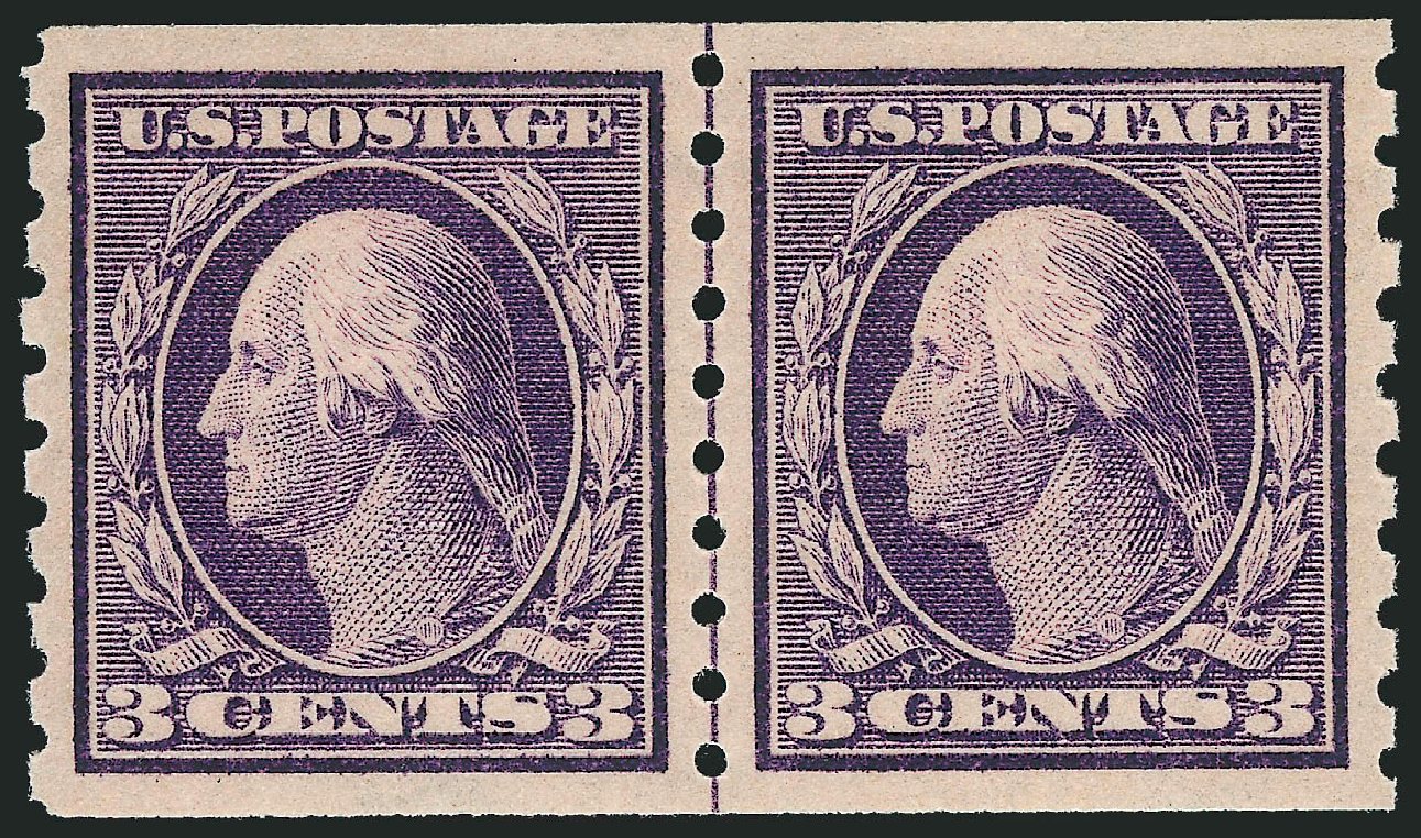 US Stamp Prices Scott #394 - 3c 1911 Washington Coil. Robert Siegel Auction Galleries, Oct 2011, Sale 1013, Lot 400
