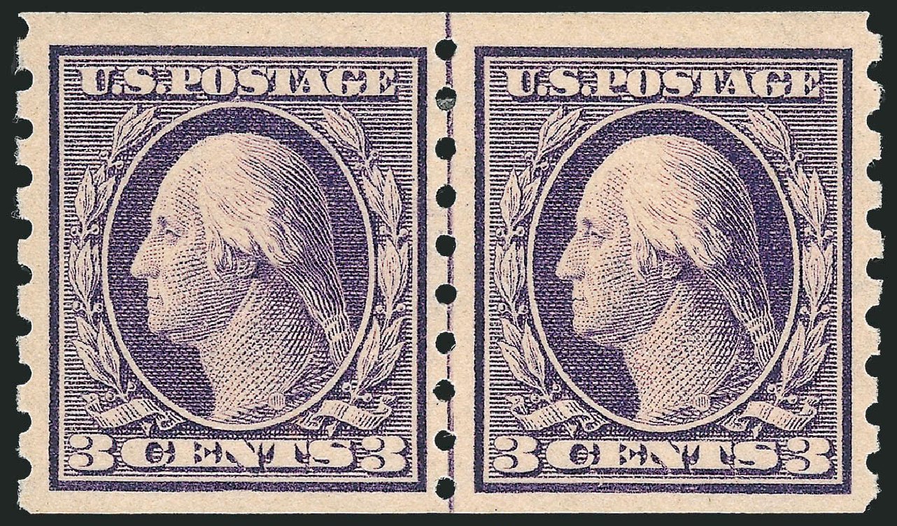 US Stamp Price Scott Catalog 394 - 1911 3c Washington Coil. Robert Siegel Auction Galleries, Jul 2013, Sale 1050, Lot 521