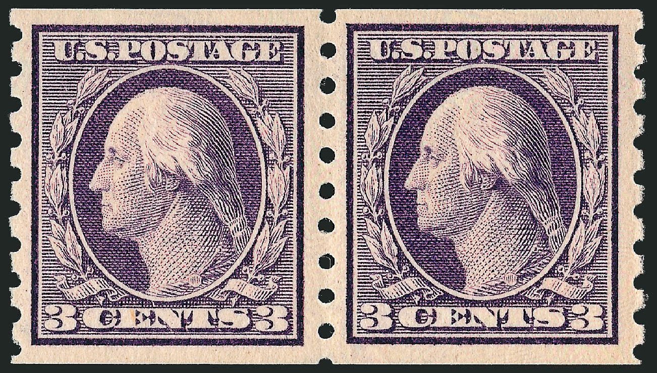 Prices of US Stamps Scott Catalog 394: 3c 1911 Washington Coil. Robert Siegel Auction Galleries, Dec 2008, Sale 967, Lot 4721