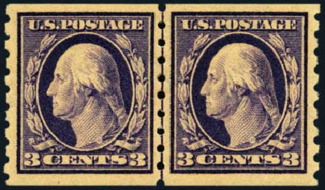 Costs of US Stamp Scott Cat. # 394: 3c 1911 Washington Coil. Harmer-Schau Auction Galleries, Aug 2012, Sale 94, Lot 1524