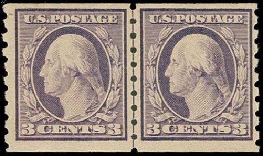 Cost of US Stamp Scott Catalogue #394 - 3c 1911 Washington Coil. H.R. Harmer, Oct 2014, Sale 3006, Lot 1344