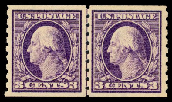 US Stamp Prices Scott Catalog # 394: 3c 1911 Washington Coil. Daniel Kelleher Auctions, Apr 2013, Sale 636, Lot 335