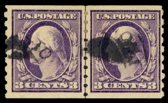 Price of US Stamp Scott # 394: 3c 1911 Washington Coil. Daniel Kelleher Auctions, May 2014, Sale 652, Lot 595