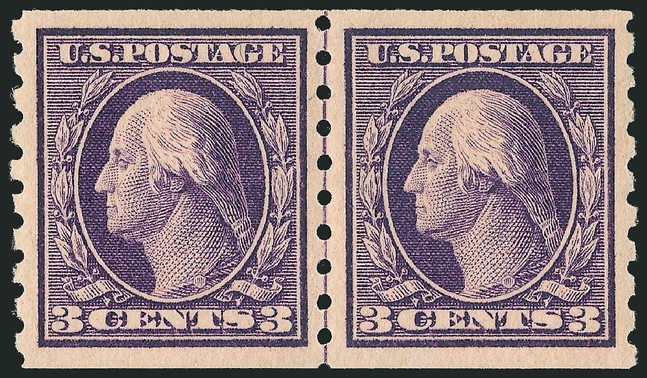 Cost of US Stamps Scott Catalogue #394: 3c 1911 Washington Coil. Robert Siegel Auction Galleries, Feb 2015, Sale 1093, Lot 222