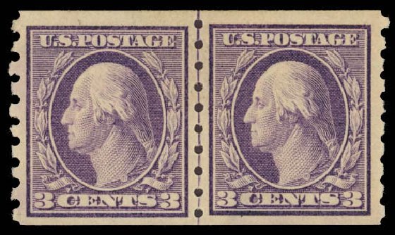 US Stamp Price Scott Catalog #394: 3c 1911 Washington Coil. Daniel Kelleher Auctions, Oct 2012, Sale 632, Lot 1313