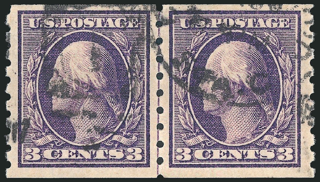 Price of US Stamp Scott Catalog 394: 1911 3c Washington Coil. Robert Siegel Auction Galleries, Mar 2013, Sale 1040, Lot 1763