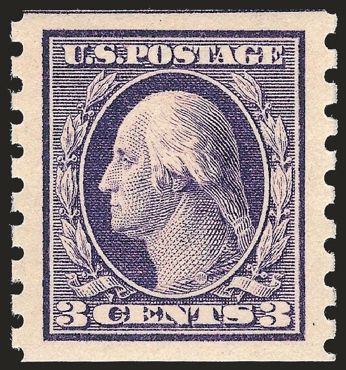 US Stamp Prices Scott Catalogue #394: 1911 3c Washington Coil. Robert Siegel Auction Galleries, Apr 2010, Sale 984, Lot 843
