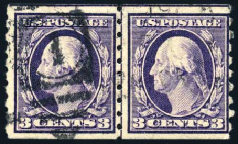 US Stamp Prices Scott Catalog # 394: 3c 1911 Washington Coil. Harmer-Schau Auction Galleries, Feb 2010, Sale 84, Lot 1566