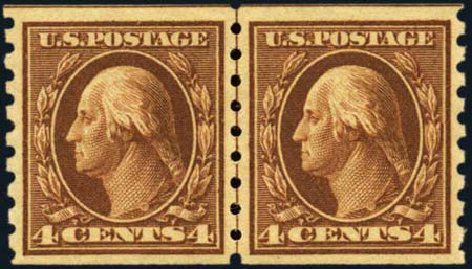 Costs of US Stamp Scott Catalogue # 395: 4c 1912 Washington Coil. Harmer-Schau Auction Galleries, Aug 2012, Sale 94, Lot 1525