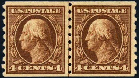 Price of US Stamp Scott Cat. #395: 4c 1912 Washington Coil. Harmer-Schau Auction Galleries, May 2013, Sale 97, Lot 385