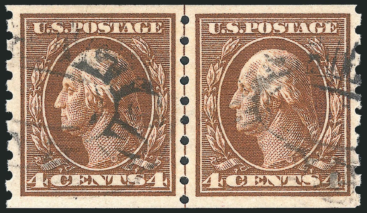US Stamps Price Scott Catalogue #395: 4c 1912 Washington Coil. Robert Siegel Auction Galleries, Mar 2013, Sale 1040, Lot 1765