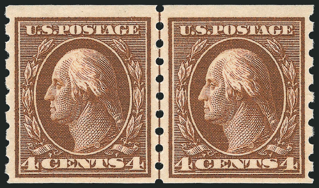 Price of US Stamp Scott Cat. # 395: 4c 1912 Washington Coil. Robert Siegel Auction Galleries, Oct 2011, Sale 1013, Lot 402